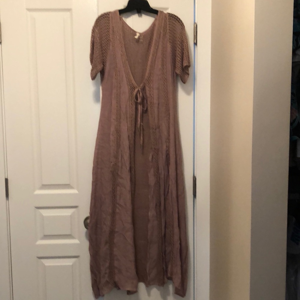 Crochet panel Long Beach coverup